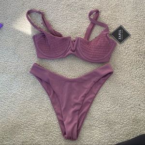 Zaful Ribbed Bikini